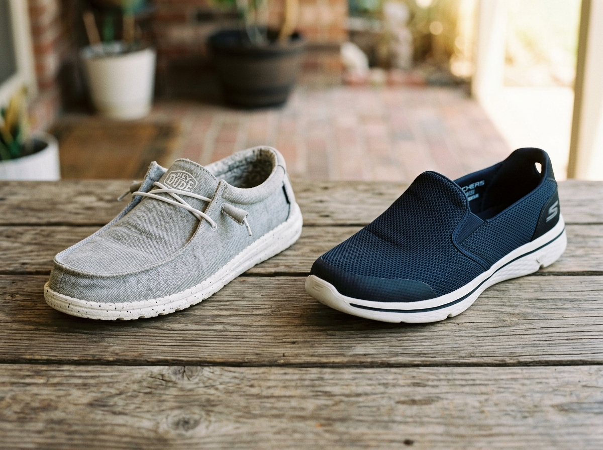 Hey Dude vs Skechers
