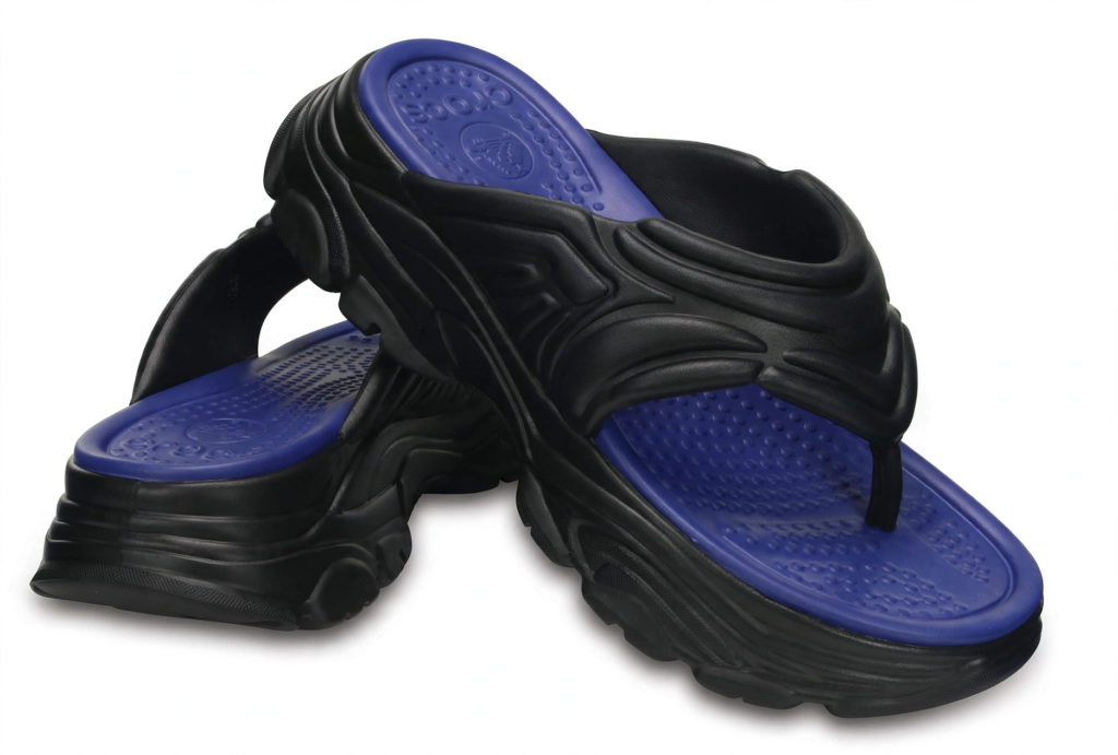 Crocs Athens flip-flop with chunky straps and massage footbed for plantar fasciitis